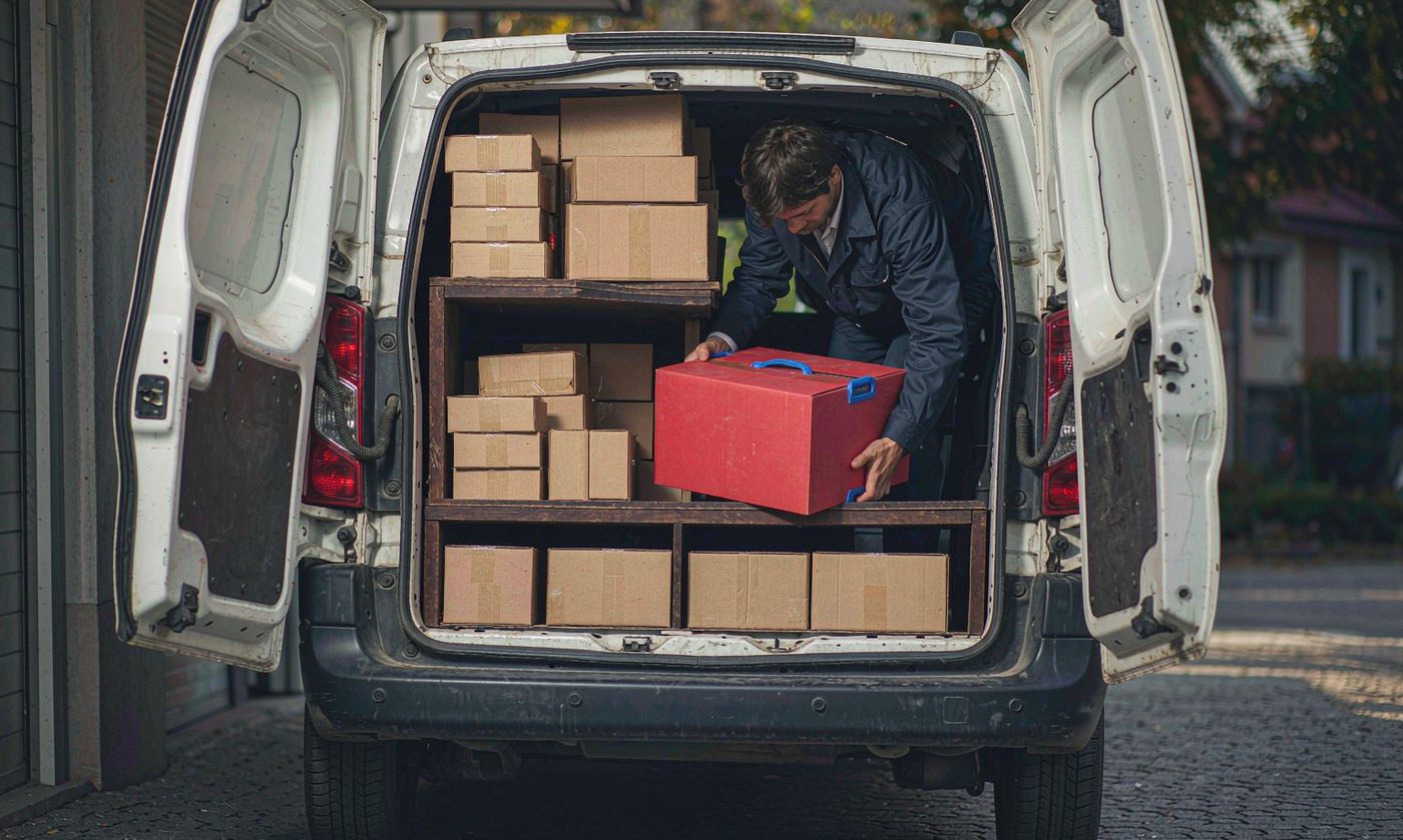 Freightwise panel van loading small-business goods